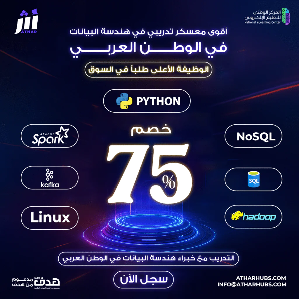 المعسكر الاحترافي في هندسة البيانات(فرصة تدريب في IBM والتأهيل للشهادة الاحترافية من مايكروسوفت)